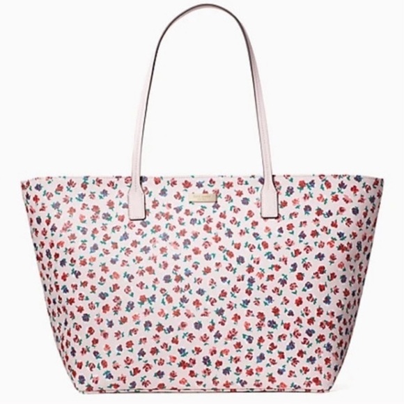 🆕 Kate Spade Shore Street Bold Roses Margareta Tote & Mini Tinie Wristlet Set - Picture 10 of 13